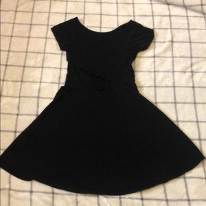 Black dress , fitted waist up